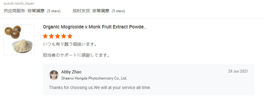 กรณี บริษัท ล่าสุดเกี่ยวกับ Hongda Phytochemistry Update Order News